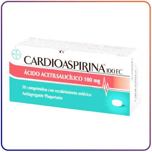 CARDIOASPIRINA 100 MG X 50 COMP. RECUBIERTOS (ACETIL ACETILSALICILICO)